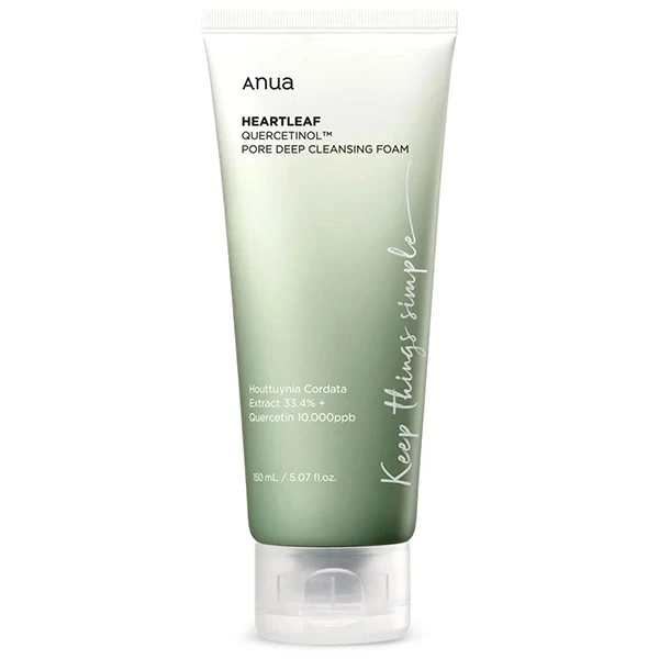 Espuma Facial de Limpeza Anua Heartleaf Quercetinol Pore Deep Cleansing Foam 150 ml