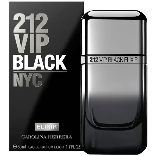 Perfume Masculino Carolina Herrera 212 Vip Black NYC Elixir EDP 50 ml