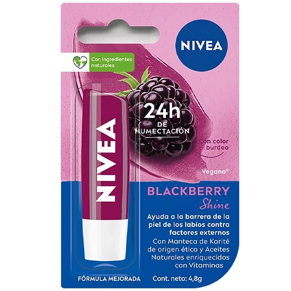 Protetor Labial NIVEA Blackberry Shine 4.8 g
