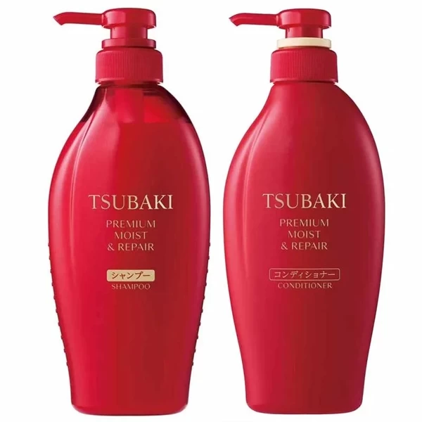 Kit Shampoo Tsubaki Premium Moist & Repair 450 ml + Condicionador 450 ml