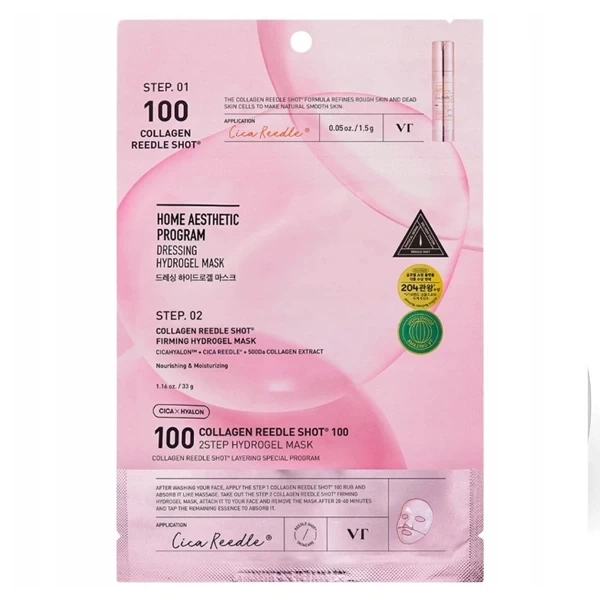 Máscara Facial VT Cosmetics Collagen Reedle Shot 100 2Step Mask